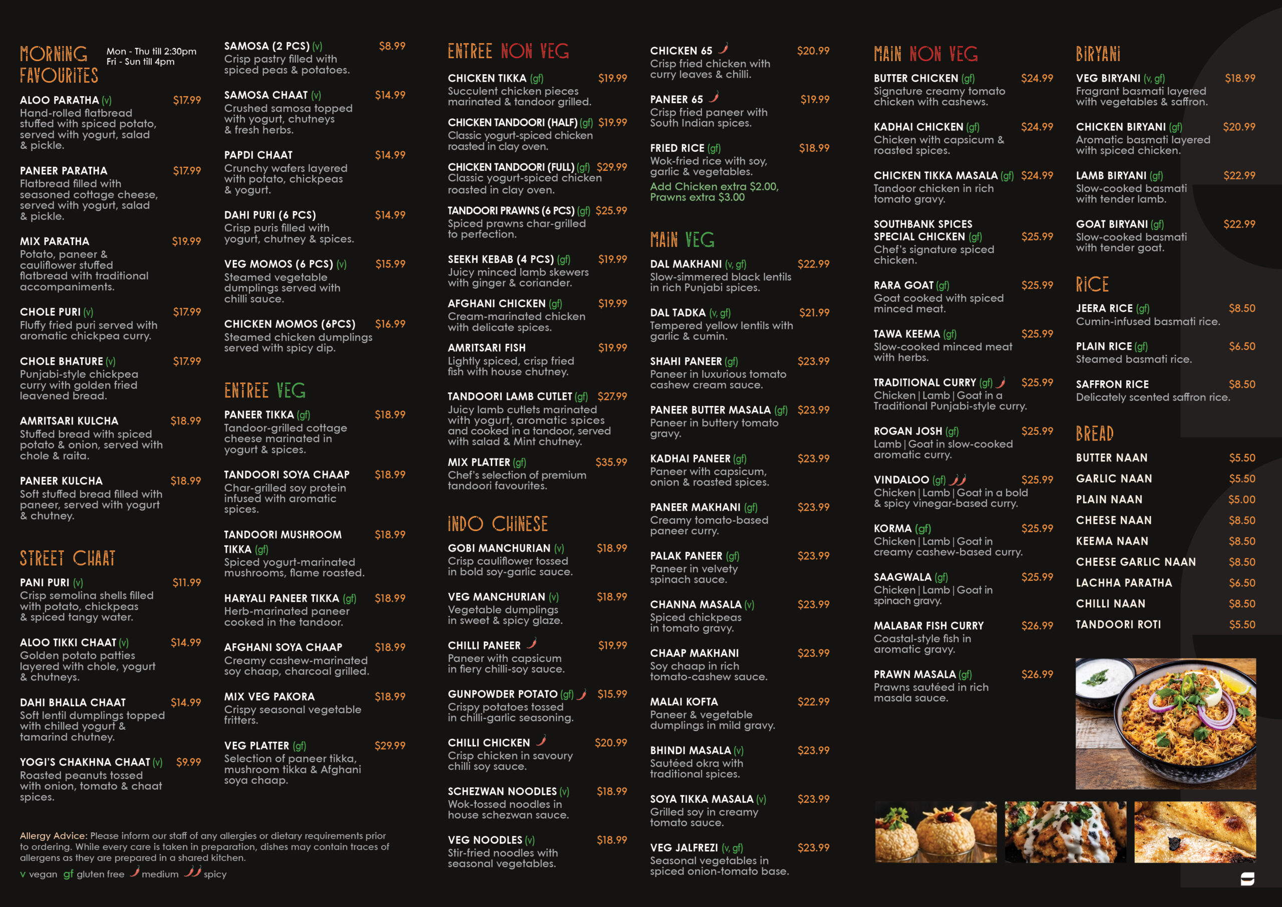 3142 Southbank Spices menu